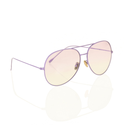 Carmen Sol Violet Aviator Sunglasses