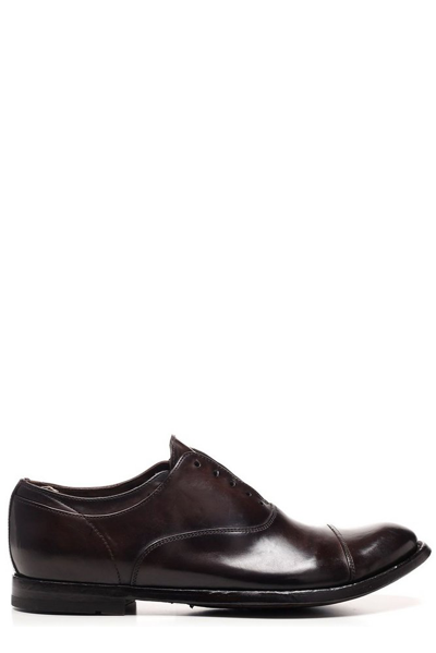 Officine Creative Anatomia Lace-less Derby Shoes In Brown