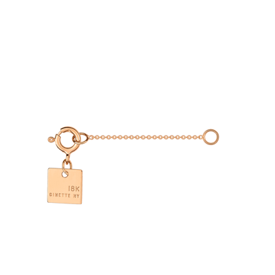 Ginette Ny Sizing Chain In Pink Gold