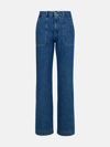 Apc Seaside High-rise Wide-leg Jeans In Blue