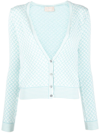 DRUMOHR `JACQUARD` V-NECK CARDIGAN