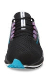 Nike Air Zoom Pegasus 38 Running Shoe In Black/ Silver