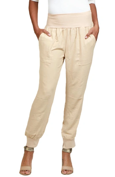 Nikki Lund Casual Pocket Joggers In Khaki