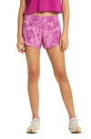 Zella Altitude Running Shorts In Purple Opera Tara Floral