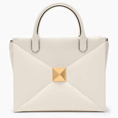 Valentino Garavani Ivory Medium One Stud Bag In White