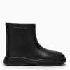 PRADA BLACK RUBBER MELLOW BOOTS