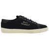 Saint Laurent Logo-print Low-top Sneakers In Black