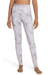 Zella Live In High Waist Leggings In Grey Sphere Confetti Print