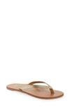 Beek Seabird Flip Flop In Platinum/ Honey