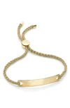 Monica Vinader Havana Friendship Bracelet In Yellow Gold/ Gold
