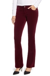Kut From The Kloth Baby Bootcut Corduroy Jeans In Burgundy