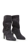 Allsaints Orlana Pointed Toe Boot In Grey Steel