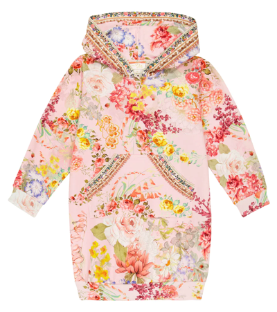 Camilla Kids' Floral Cotton-blend Sweatshirt Dress In Flower Child