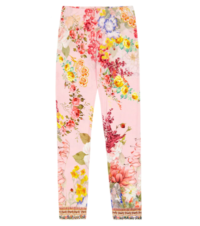 Camilla Kids' Floral Leggings In Flower Child