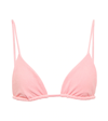 Jade Swim Via Bikini Top In Pinky Swer Terry