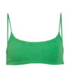 Jade Swim Muse Scoop Terry Bikini Top In Kelly Terry