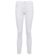 Frame Le High Skinny High-rise Skinny Jeans In Blanc