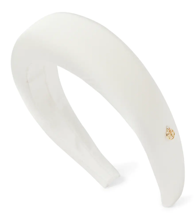 Maison Michel Bridal Miwa Taffeta Headband In White