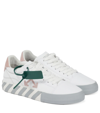 Off-white Vulcanized Bicolor Low-top Trainers In White