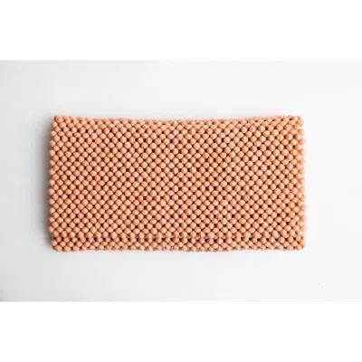 4africa Paperbead Clutch In Coral