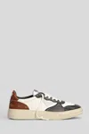 4b12 Man Sneakers Brown Size 9 Leather In Brown
