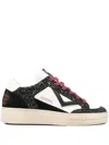 4b12 Kyle Glitter Sneakers In Black