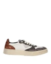 4b12 Man Sneakers Brown Size 9 Leather In Multi