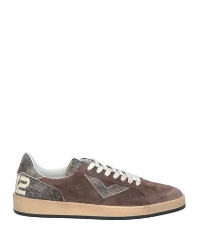 4b12 Man Sneakers Dark Brown Size 11 Leather
