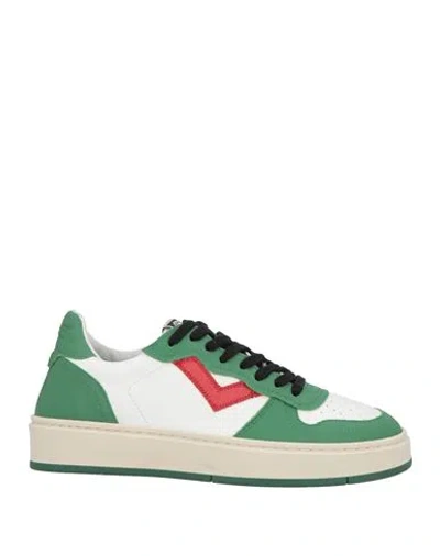 4b12 Man Sneakers Green Size 8 Leather, Textile Fibers