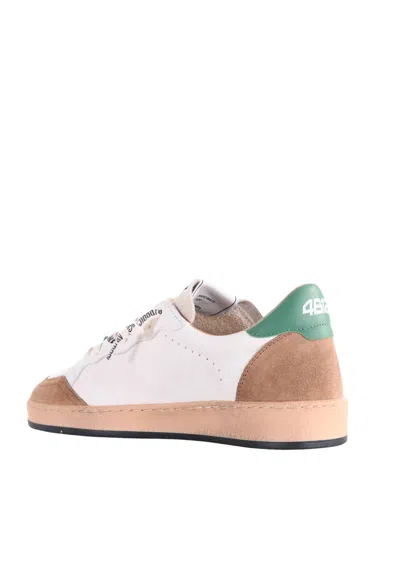 4b12 Men's Leather Sneakers  ♪