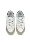 4b12 Men's Leather Sneakers  Blue