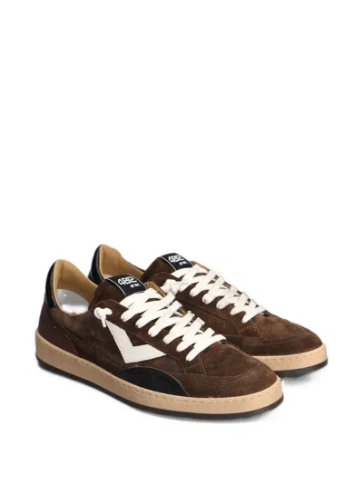 4b12 Playnew Panelled Suede Sneakers In Brown