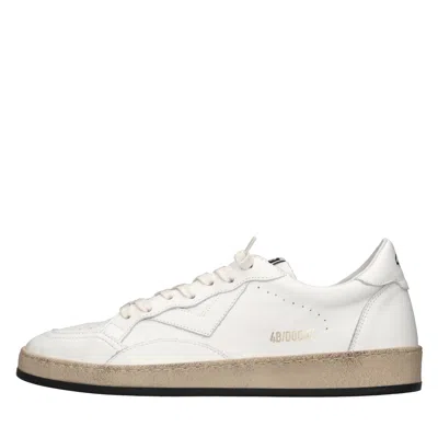 4b12 Sneakers In Bianco Chiari E Naturali