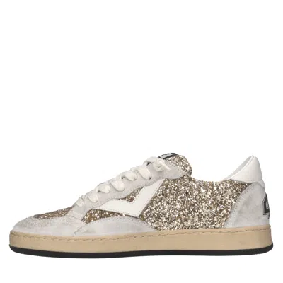 4b12 Sneakers In Oro Metallici E Grigi