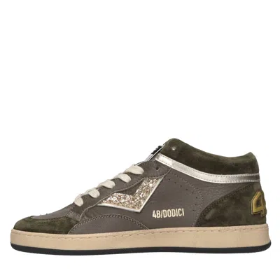 4b12 Sneakers In Verde Blu E Verdi