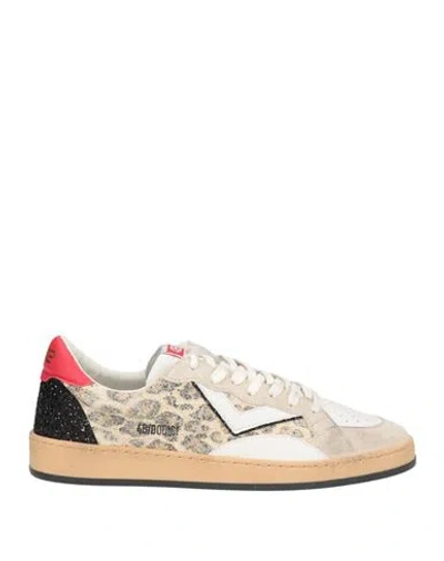 4b12 Woman Sneakers Beige Size 10 Leather