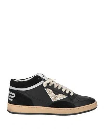 4b12 Woman Sneakers Black Size 10 Leather