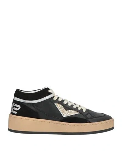 4b12 Woman Sneakers Black Size 9 Leather