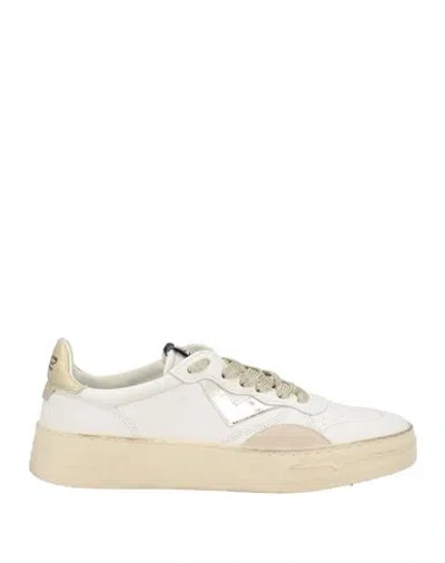 4b12 Woman Sneakers Cream Size 6 Leather In White