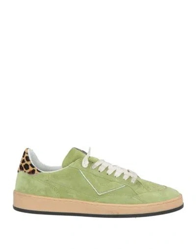 4b12 Woman Sneakers Lime Green Size 6 Leather