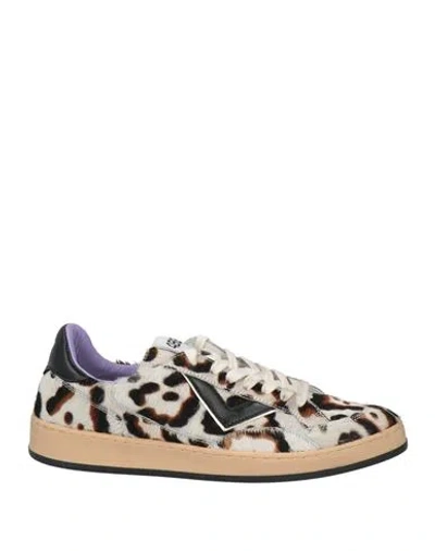 4b12 Woman Sneakers Off White Size 9 Leather In Multi