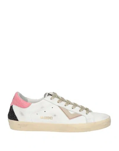 4b12 Woman Sneakers White Size 11 Leather In Multi