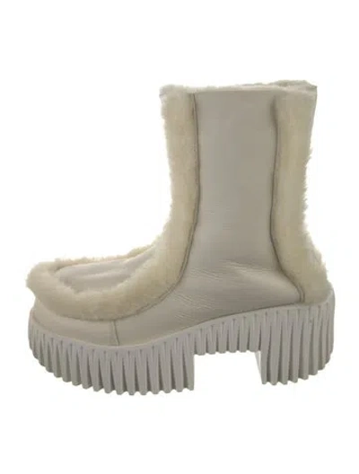 Pre-owned 4ccccees Leather Boots In Neutrals