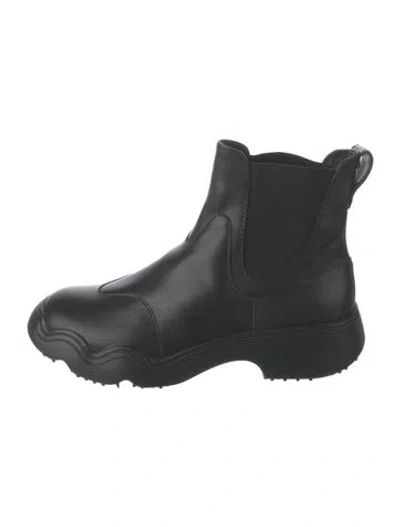 Pre-owned 4ccccees Leather Chelsea Boots In Black