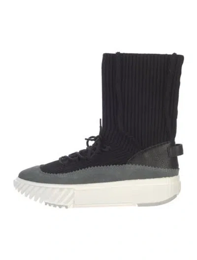 Pre-owned 4ccccees Leather Lace-up Boots In Black