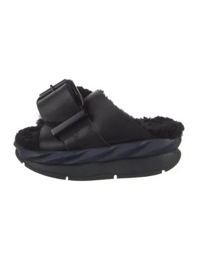 Pre-owned 4ccccees Leather Mules In Blue