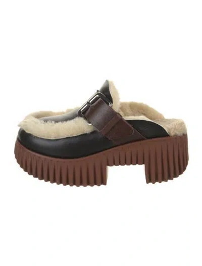 Pre-owned 4ccccees Leather Mules In Brown