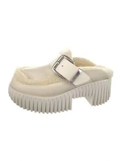 Pre-owned 4ccccees Leather Mules In Neutrals