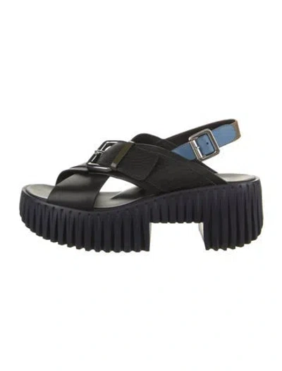 Pre-owned 4ccccees Leather Sandals In Blue