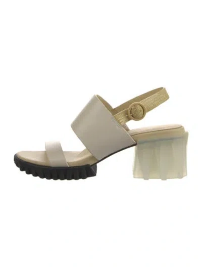 Pre-owned 4ccccees Leather Sandals In Neutrals